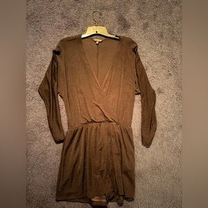 Express Black sparkly Long Sleeve Romper